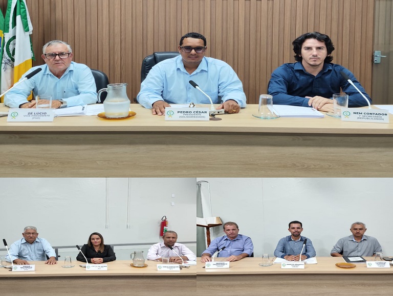 1ª Reunião Extraordinária da Câmara Municipal de Bonfinópolis de Minas/MG, da 4ª Sessão Legislativa da 15ª Legislatura.